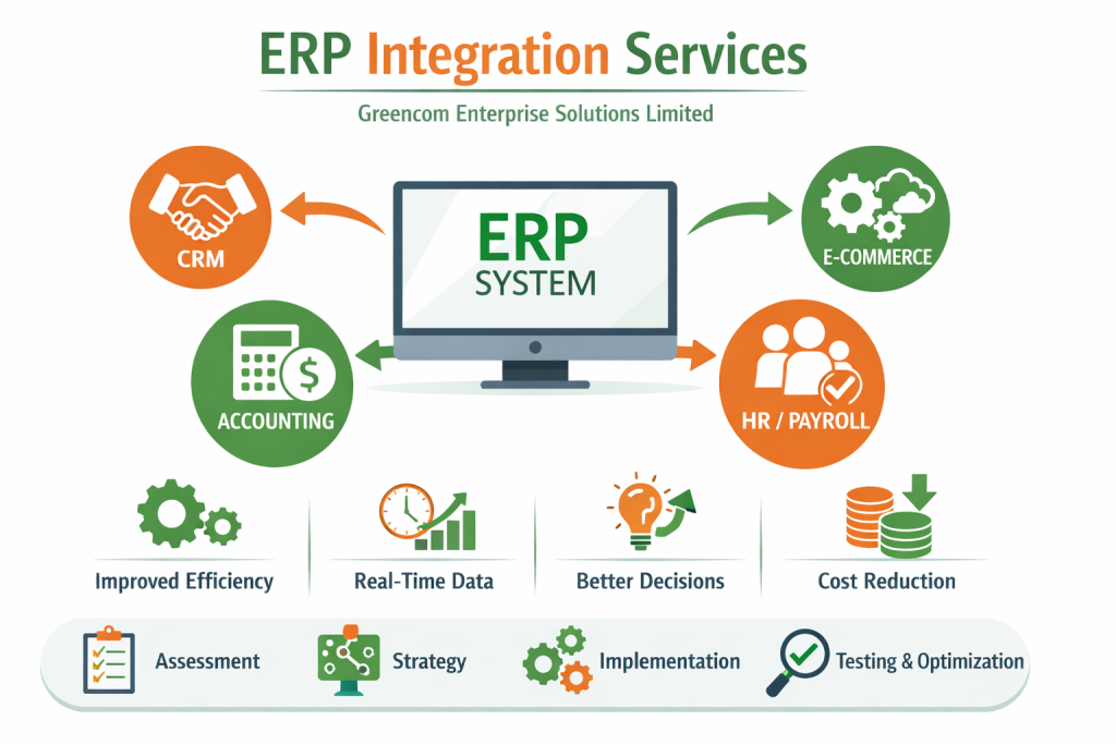 What Are ERP Integration Services? - Green Com Enterprise solutions Limited